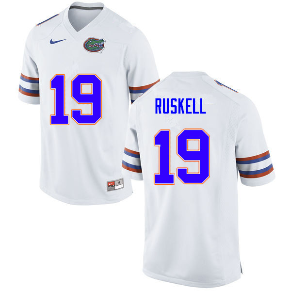Men #19 Jack Ruskell Florida Gators College Football Jerseys Sale-White
